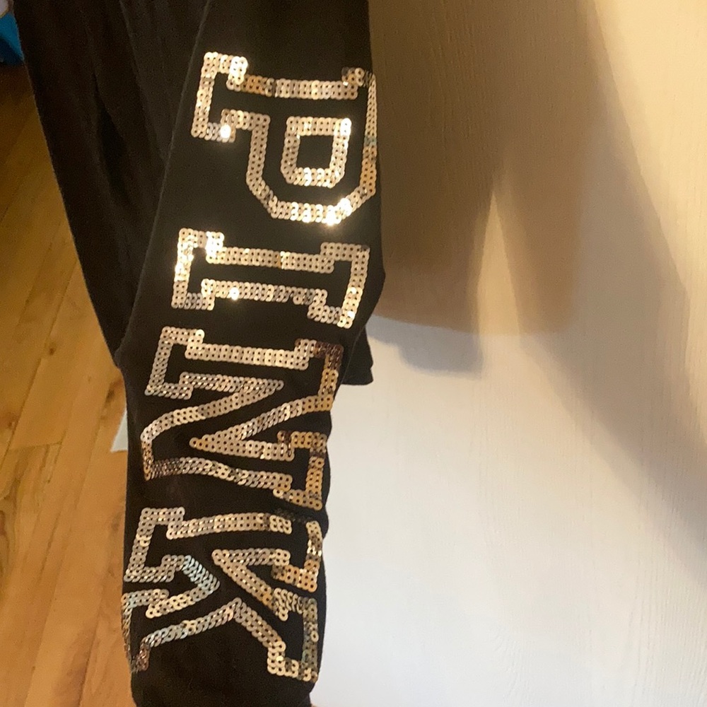 Sparkle Black long sleeve PINK shirt